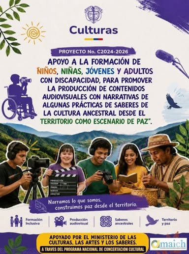 Pieza del proyecto C2024-2026: formación audiovisual para personas con discapacidad en el Chocó