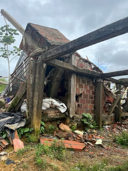 Vivienda afectada por el terremoto en Quibdó